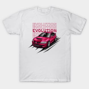 Lancer Evolution VIII Tuner (Super Maroon) T-Shirt